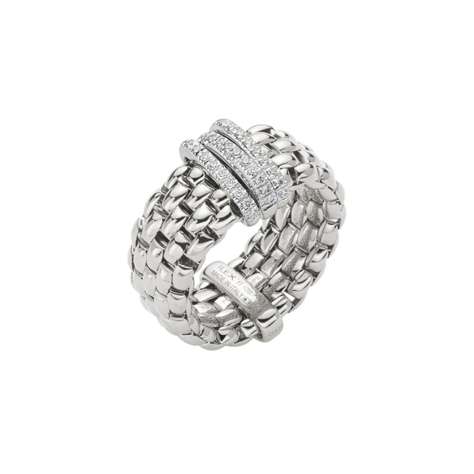 FOPE Panorama Flex'it Ring - 58704AX_PB_B_BBB_00S (00S) aus Weißgold mit Diamant