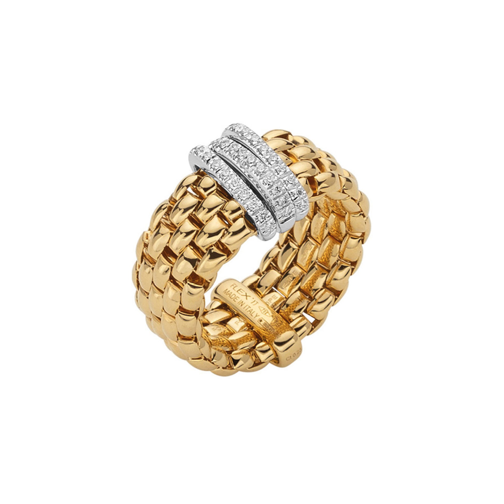 FOPE Panorama Flex'it Ring - 58704AX_PB_G_BBB_00L (00L) aus Bicolor-Gold mit Diamant