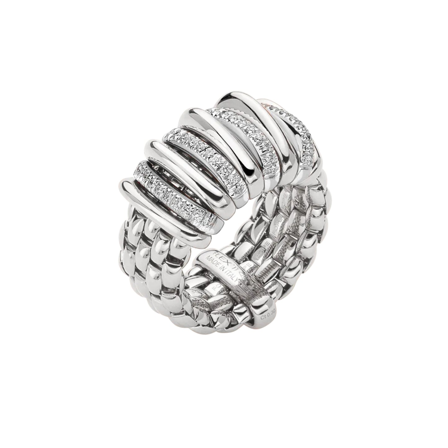 FOPE Panorama Flex'it Ring - 58804AX_BB_B_BBX_00S (00S) aus Weißgold mit Diamant