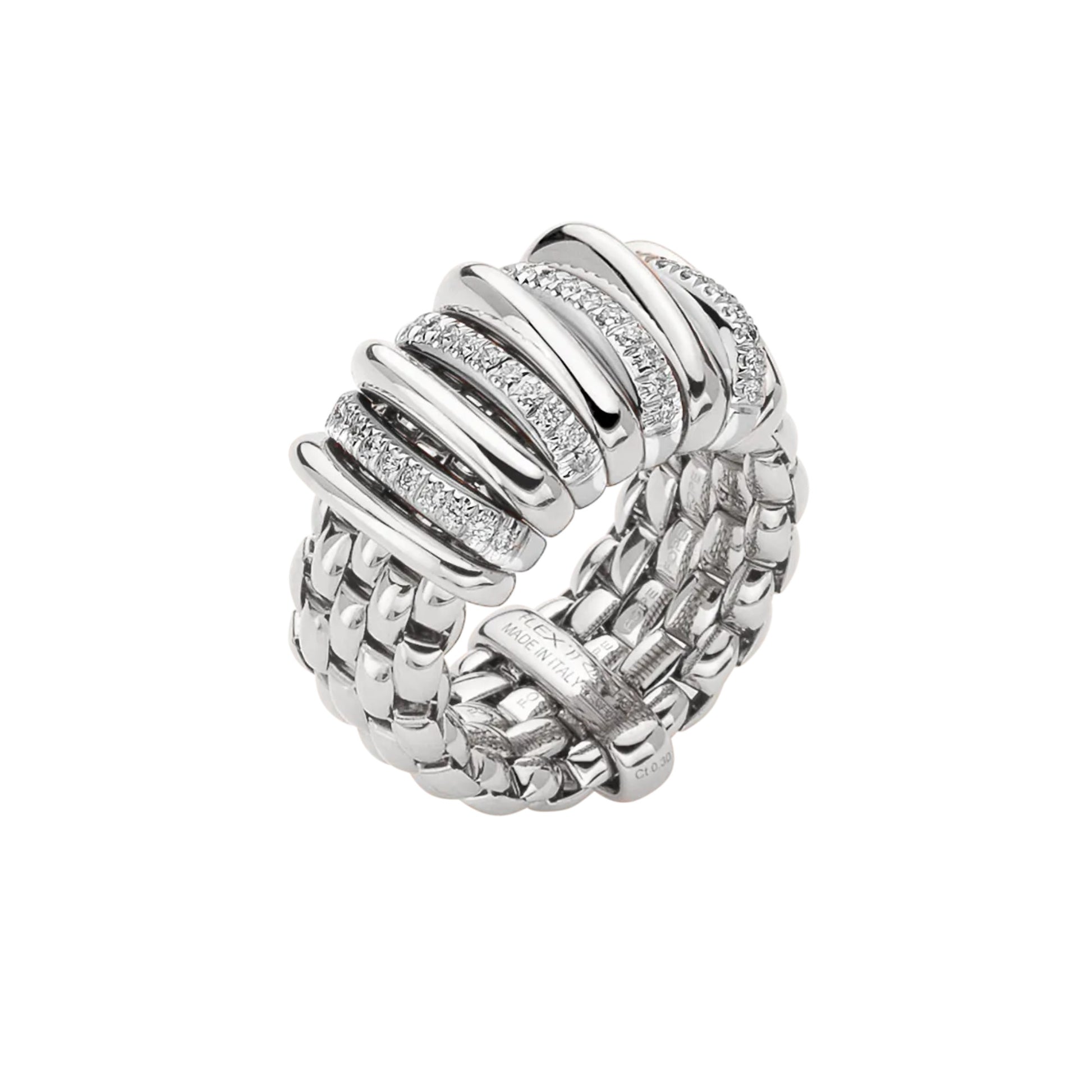 FOPE Panorama Flex'it Ring - 58804AX_BB_B_BBX_00S (00S) aus Weißgold mit Diamant