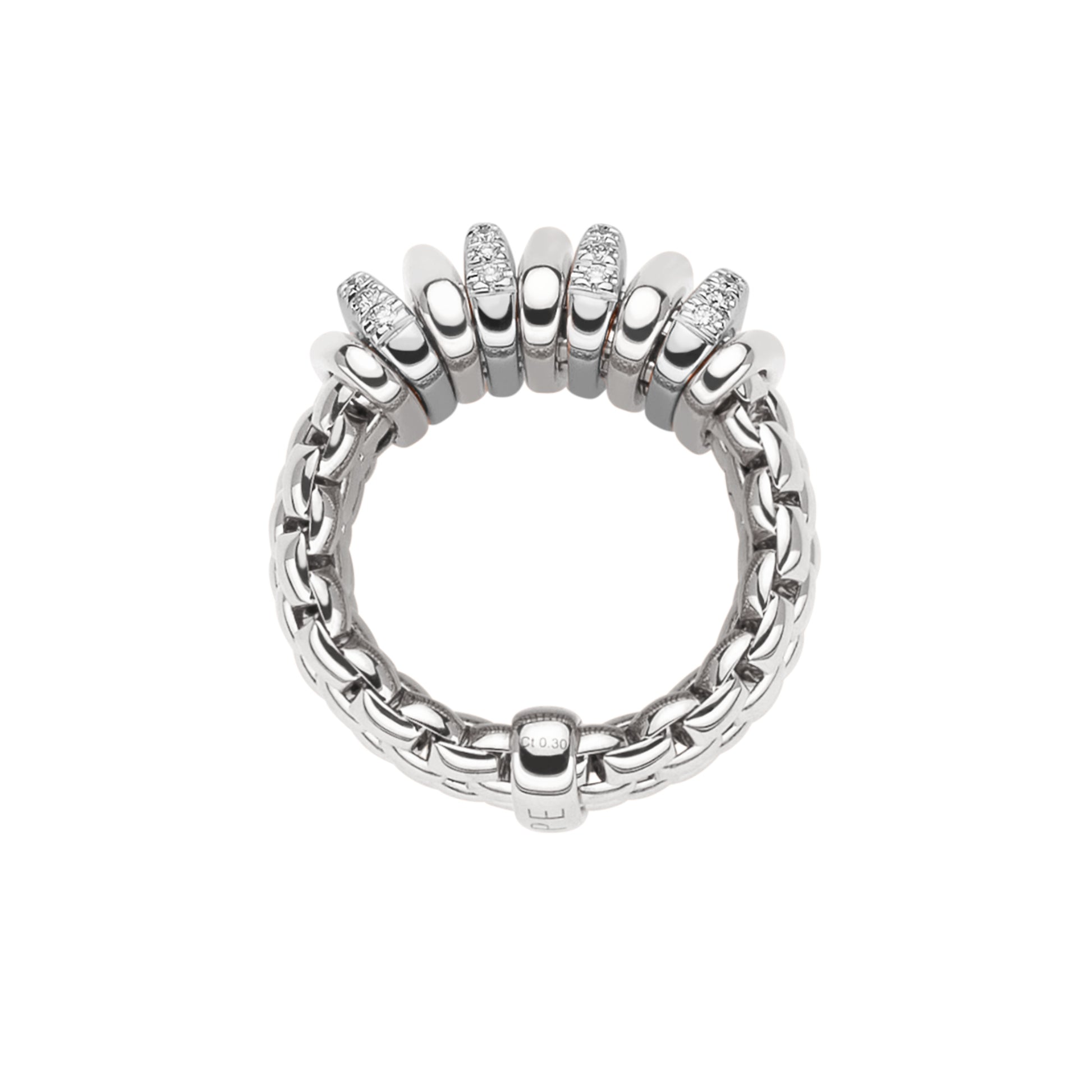 FOPE Panorama Flex'it Ring - 58804AX_BB_B_BBX_00S (00S) aus Weißgold mit Diamant