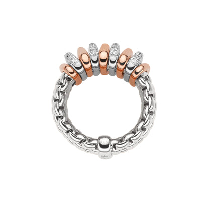 FOPE Panorama Flex'it Ring - 58804AX_BB_B_RBX_0XS (0XS) aus Bicolor-Gold mit Diamant
