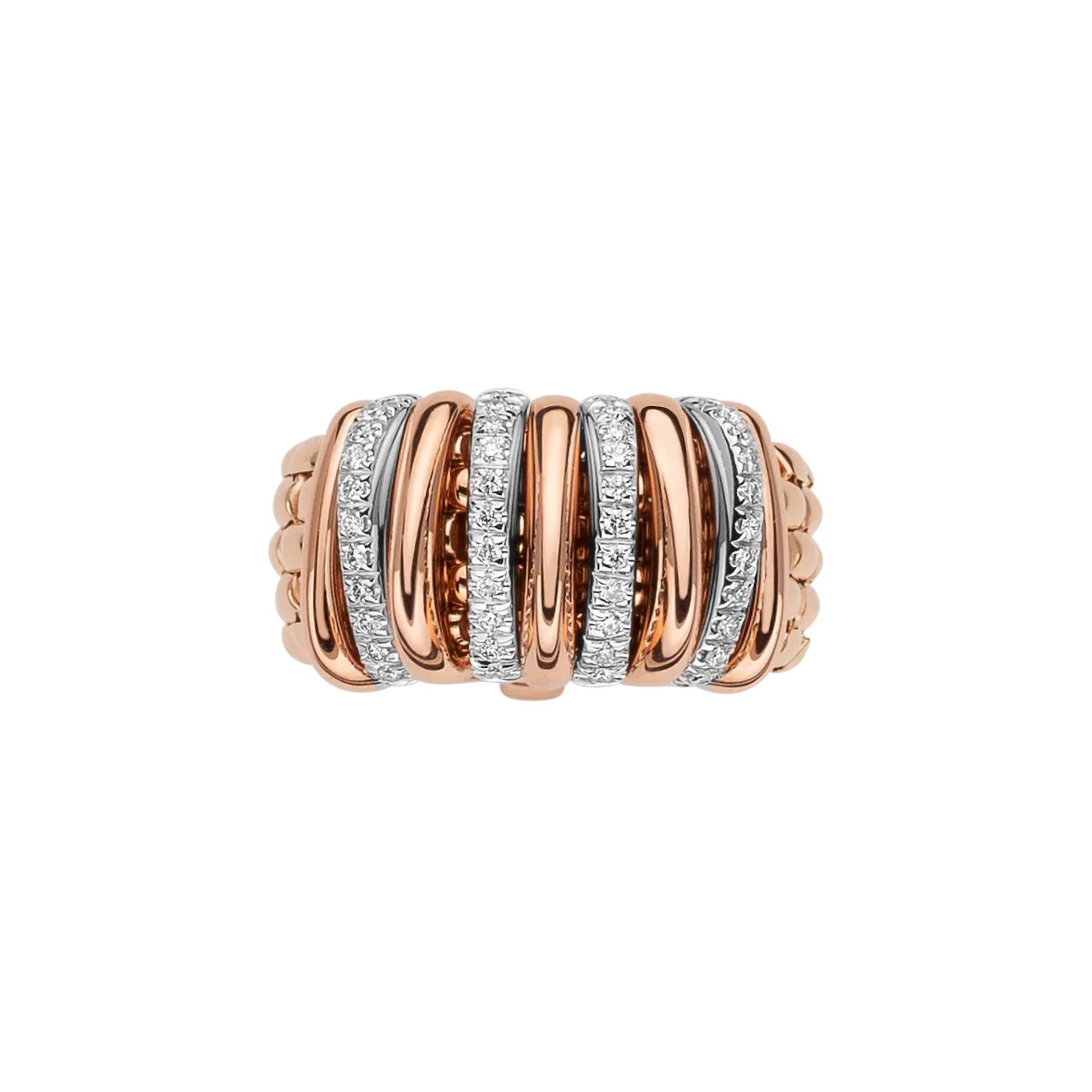 FOPE Panorama Flex'it Ring - 58804AX_BB_R_BBX_00S (00S) aus Bicolor-Gold mit Diamant