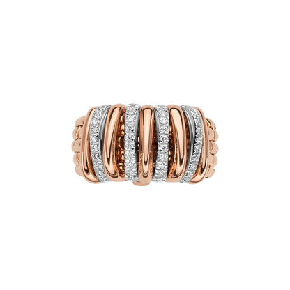 FOPE Panorama Flex'it Ring - 58804AX_BB_R_BBX_0XS (0XS) aus Bicolor-Gold mit Diamant