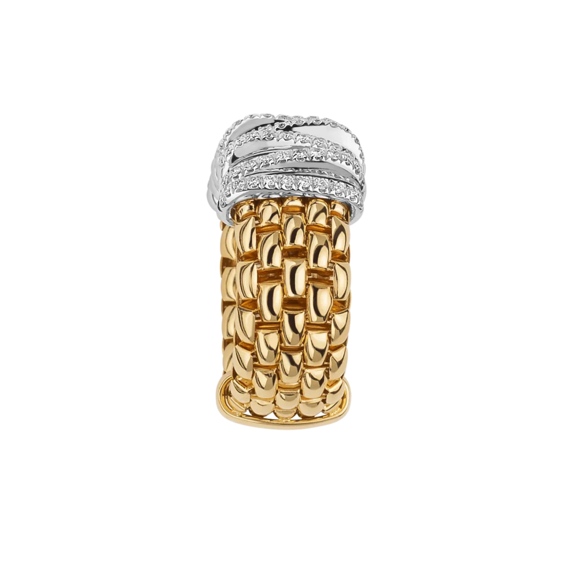 FOPE Panorama Flex'it Ring - 58804AX_PB_G_XBX_00S (00S) aus Bicolor-Gold mit Diamant