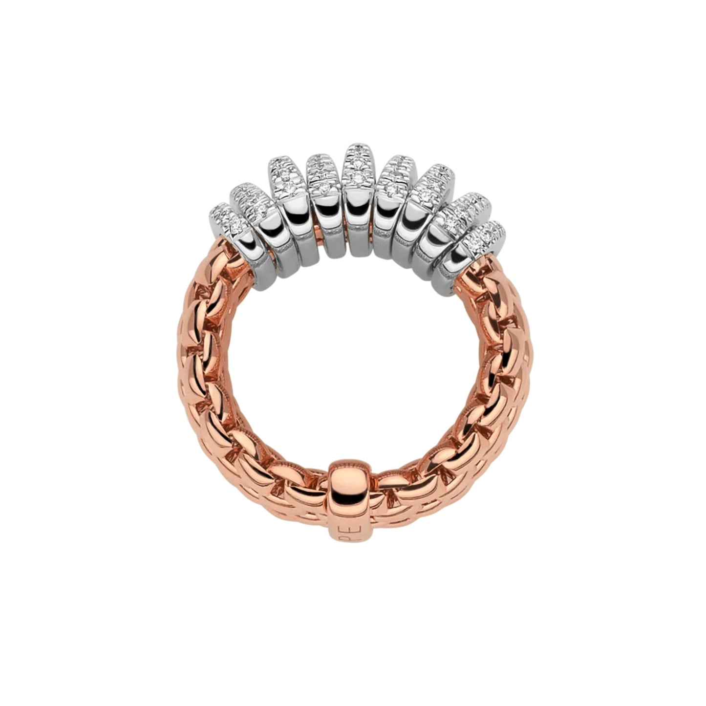 FOPE Panorama Flex'it Ring - 58804AX_PB_R_XBX_0XS (0XS) aus Bicolor-Gold mit Diamant