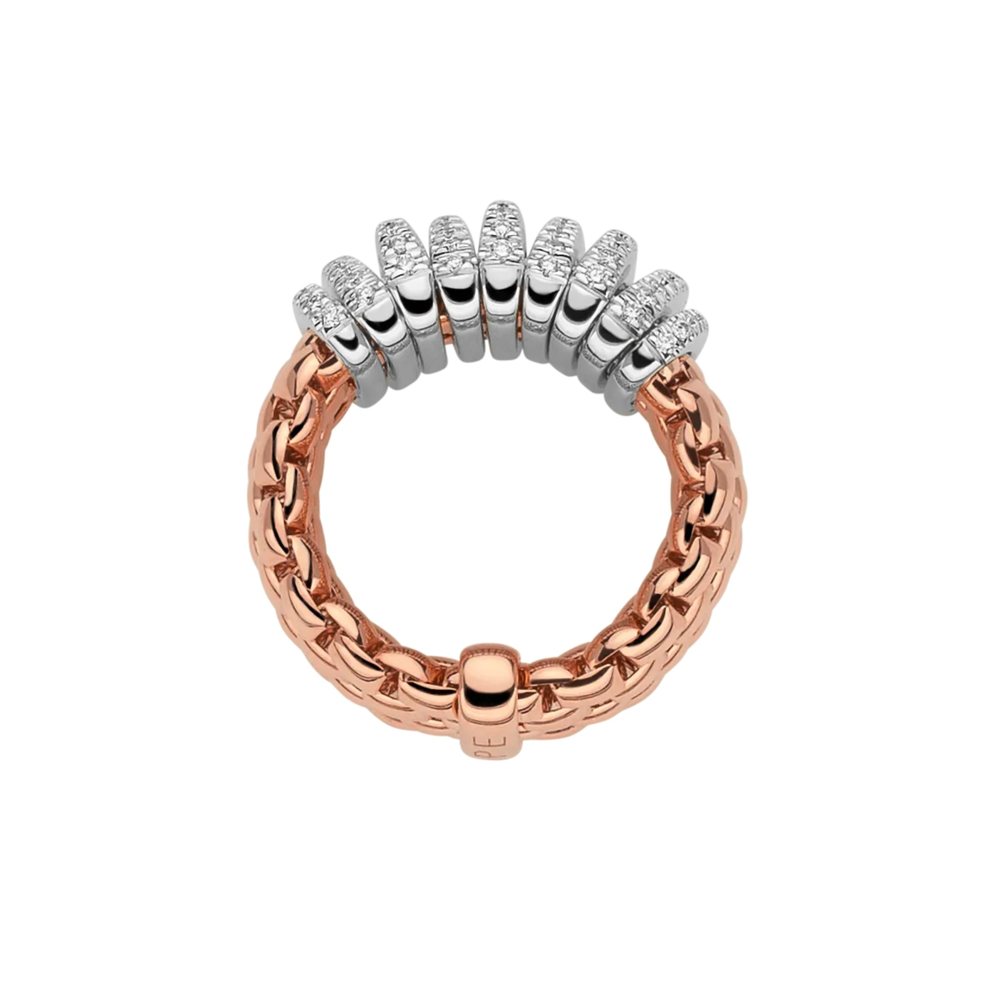 FOPE Panorama Flex'it Ring - 58804AX_PB_R_XBX_0XS (0XS) aus Bicolor-Gold mit Diamant