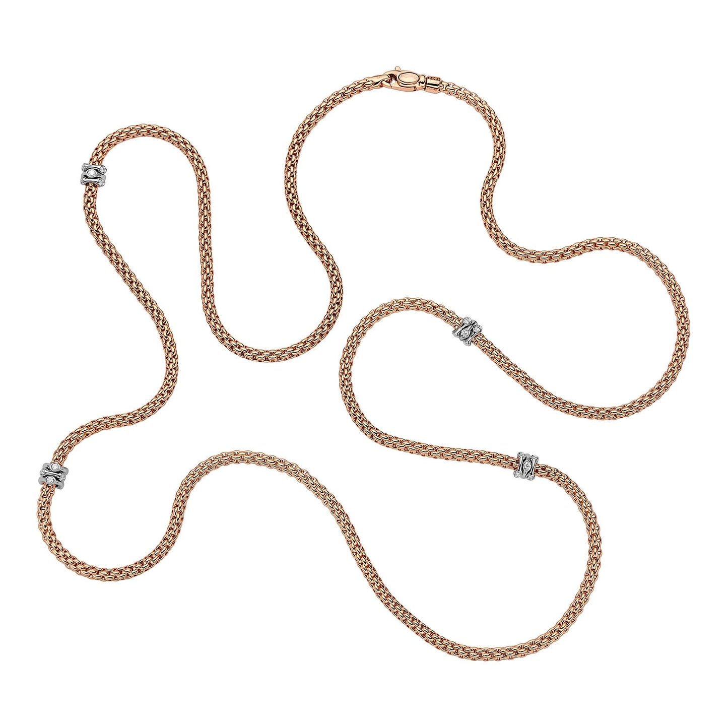 Prima Collier, Bicolor-Gold • Diamant von FOPE (74108C4_BB_R_BBB_080)