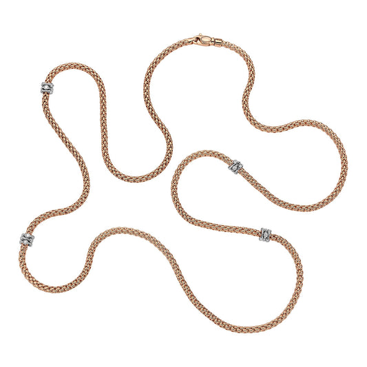 Prima Collier, Bicolor-Gold • Diamant von FOPE (74108C4_BB_R_BBB_080)