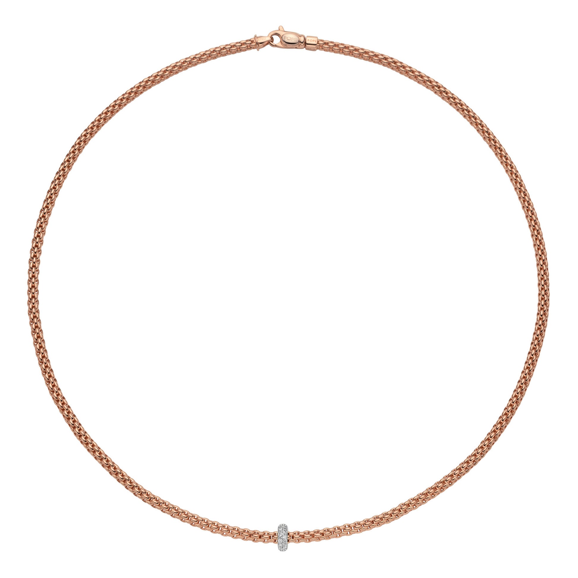 FOPE Prima Collier - 74508CX_BB_R_XBX_043 (043) aus Bicolor-Gold mit Diamant