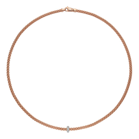 FOPE Prima Collier - 74508CX_BB_R_XBX_043 (043) aus Bicolor-Gold mit Diamant