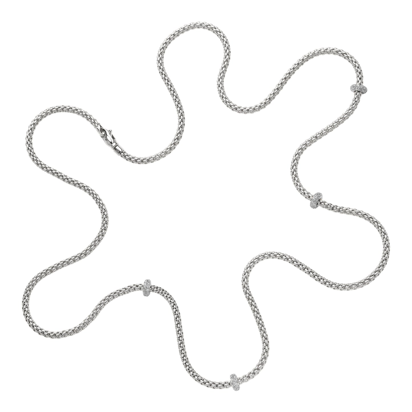 FOPE Prima Collier mit Diamanten - 74508C4_BB_B_XBX_080 (080) aus Weißgold mit Diamant