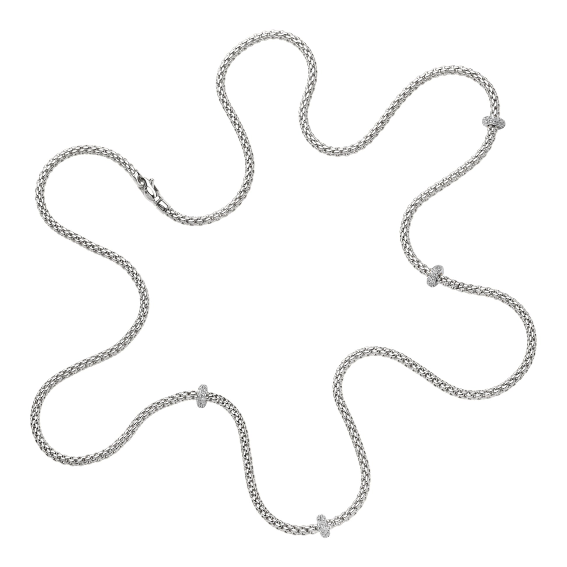 FOPE Prima Collier mit Diamanten - 74508C4_BB_B_XBX_080 (080) aus Weißgold mit Diamant