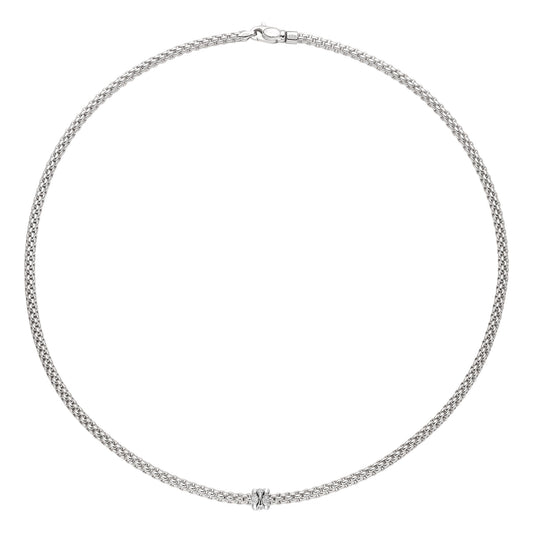 FOPE Prima Flex'it Collier - 74308CX_BB_B_BBB_043 (043) aus Weißgold mit Diamant