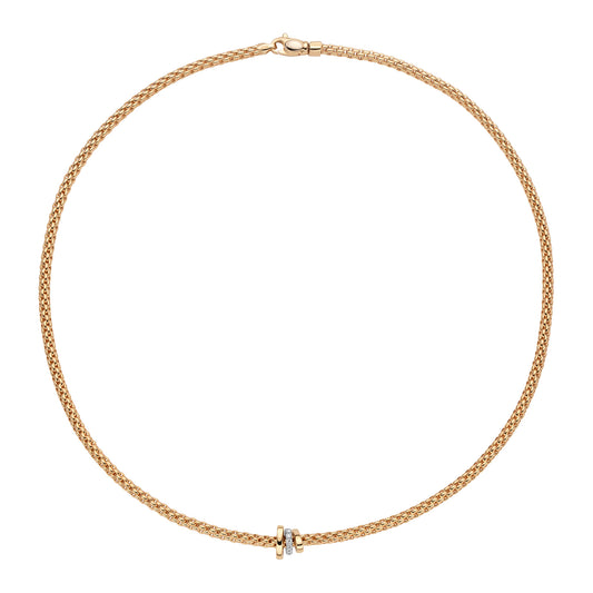 FOPE Prima Flex'it Collier - 74408CX_BB_G_BBB_043 (043) aus Bicolor-Gold mit Diamant
