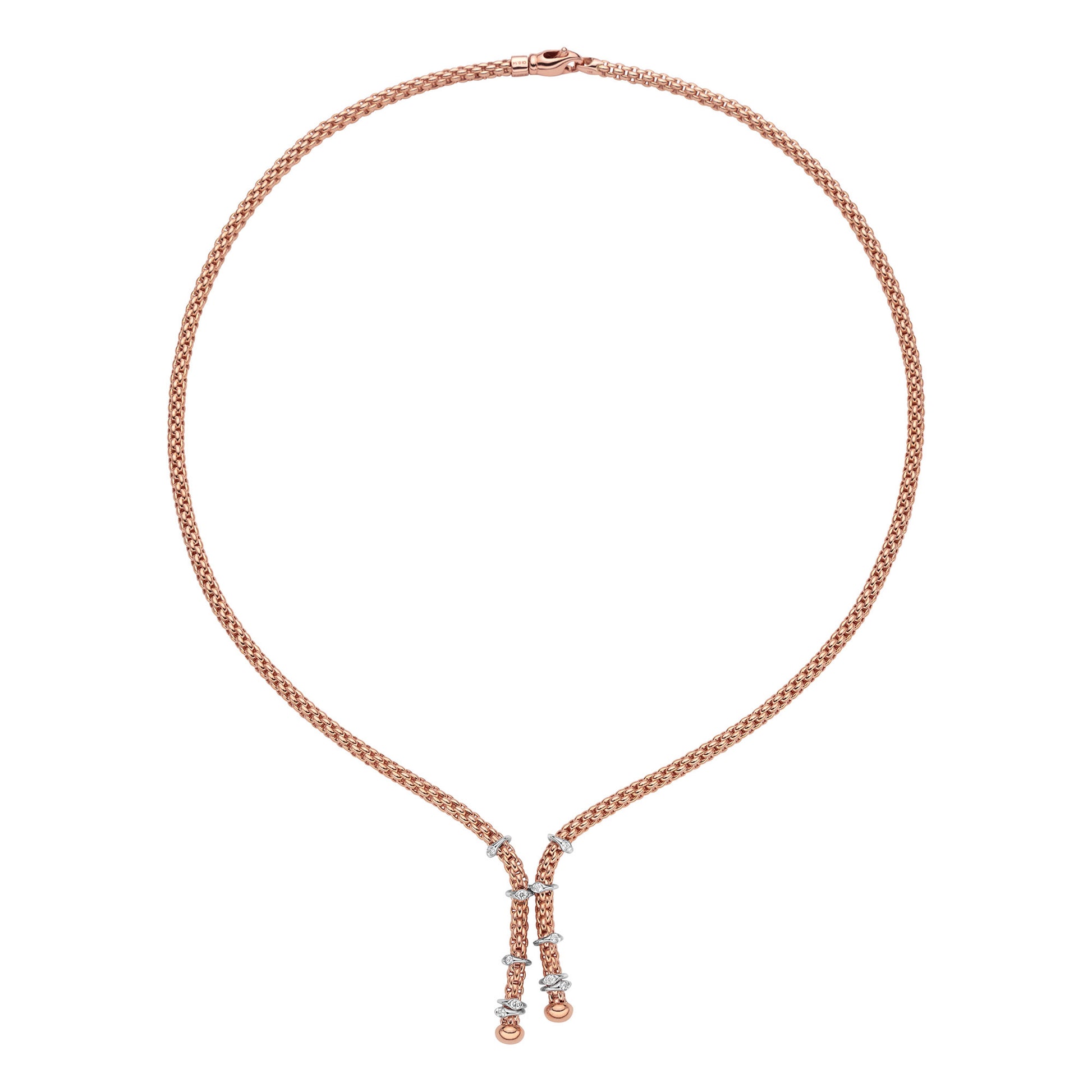 FOPE Prima Flex'it Collier - 74608CX_BB_R_XBX_043 (043) aus Bicolor-Gold mit Diamant