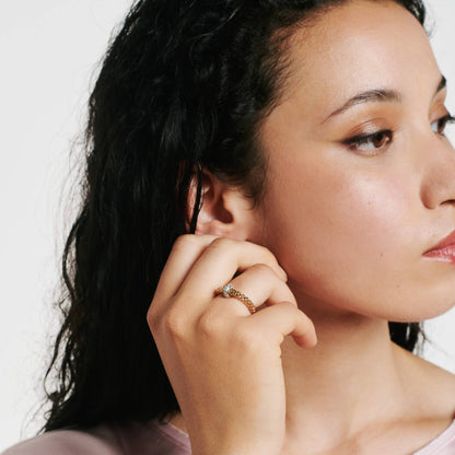 FOPE Prima Flex'it Ring mit Diamanten - 74508AX_BB_G_XBX_00S (00S) aus Bicolor-Gold mit Diamant