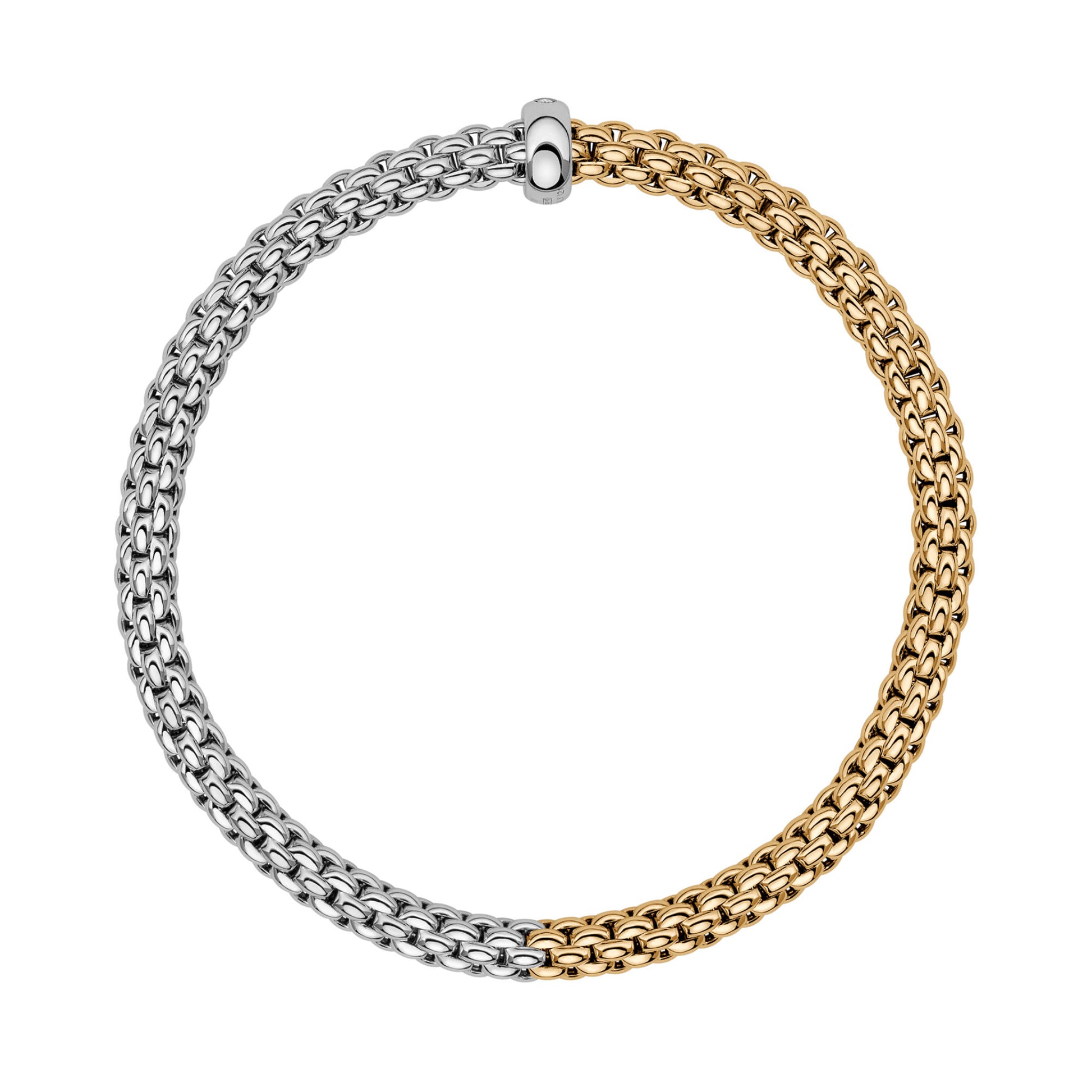 FOPE Solo Flex'it Armband - 01M06B2_BB_2_XBX_00S (00S) aus Bicolor-Gold mit Diamant