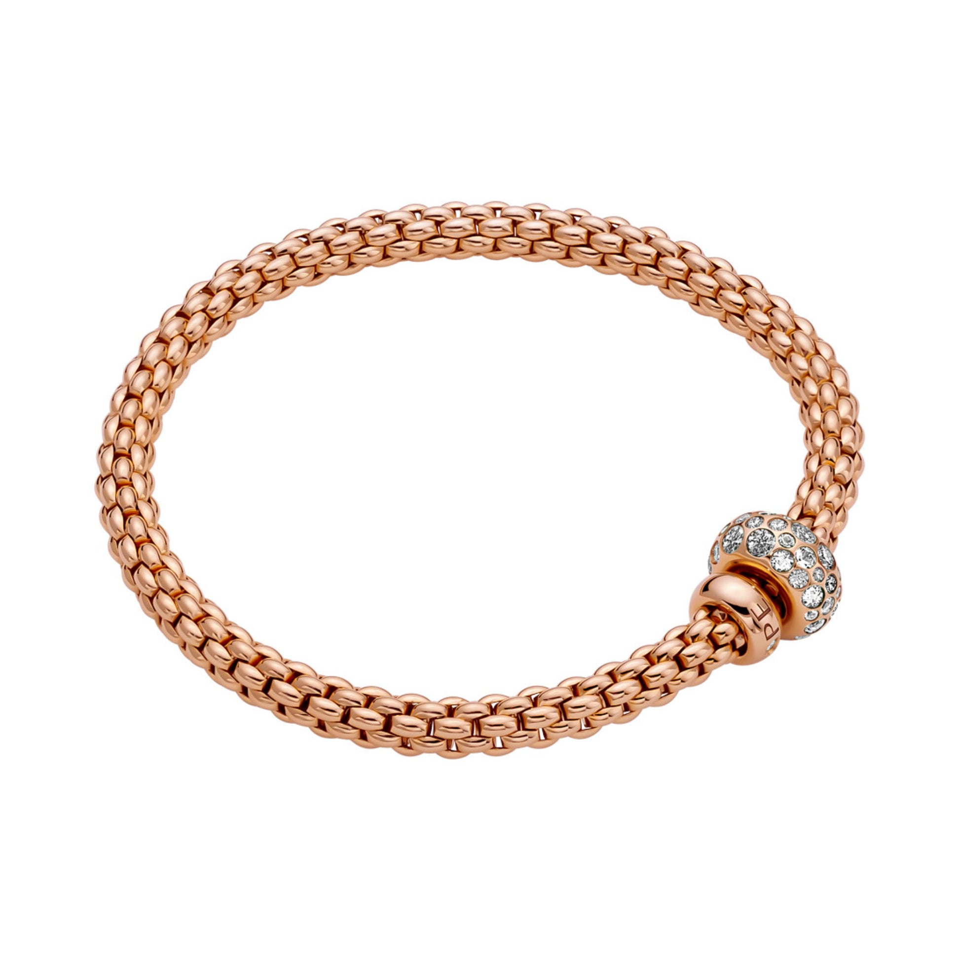 FOPE Solo Flex'it Armband - 61206BX_PB_R_RRX_0XS (0XS) aus Roségold mit Diamant