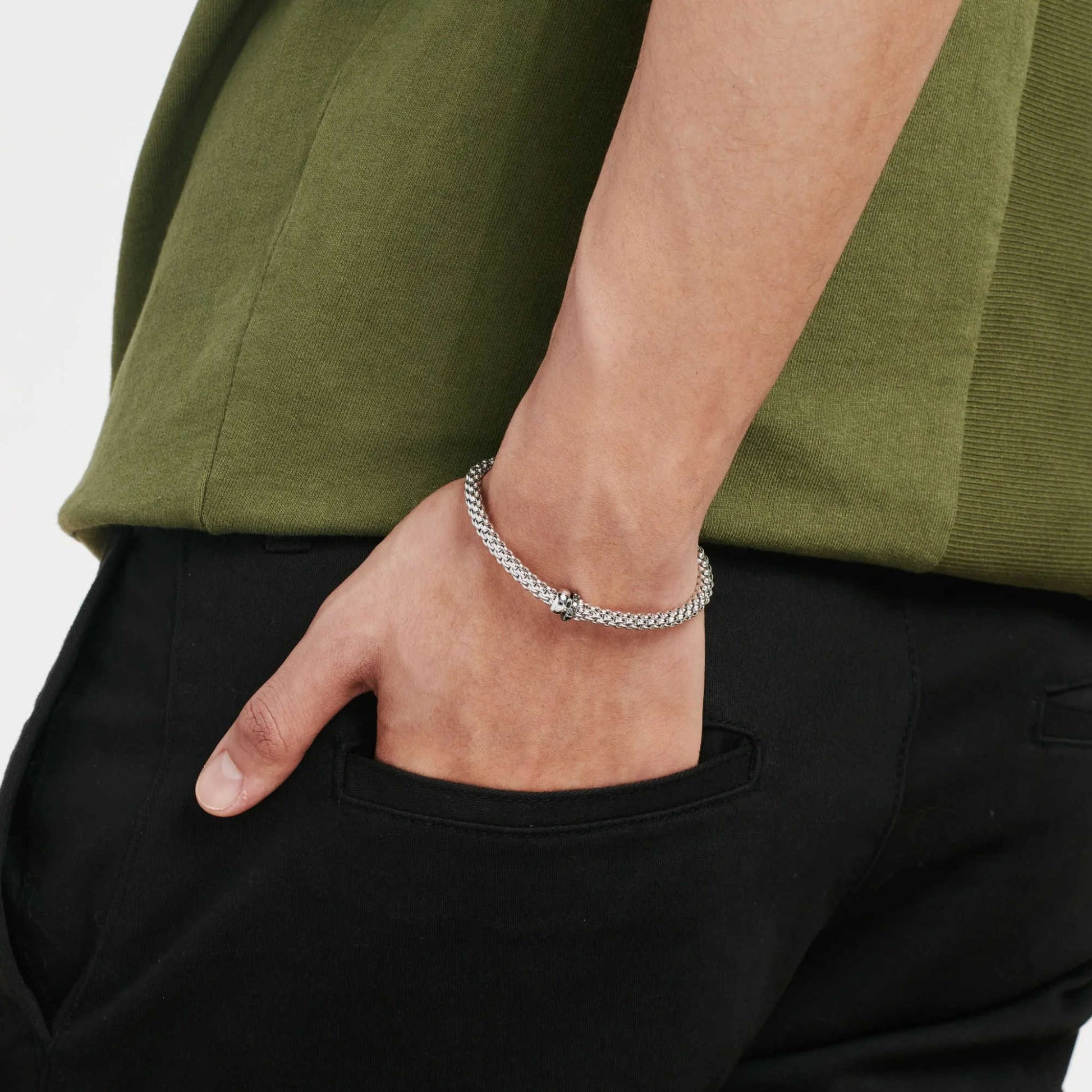 FOPE Solo Flex'it Armband - 62406BX_PN_B_1BX_00S (00S) aus Weißgold mit Diamant