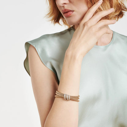 FOPE Solo Flex'it Armband - 65106BX_PB_R_XBX_00S (00S) aus Bicolor-Gold mit Diamant