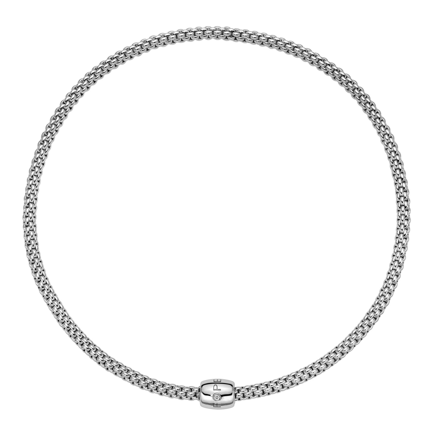 FOPE Solo Flex'it Halskette - 62606CX_BB_B_XXX_034 (034) aus Weißgold mit Diamant