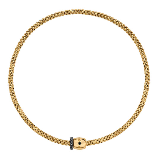 FOPE Solo Flex'it Halskette - 62606CX_PN_G_X1X_034 (034) aus Gelbgold mit Diamant