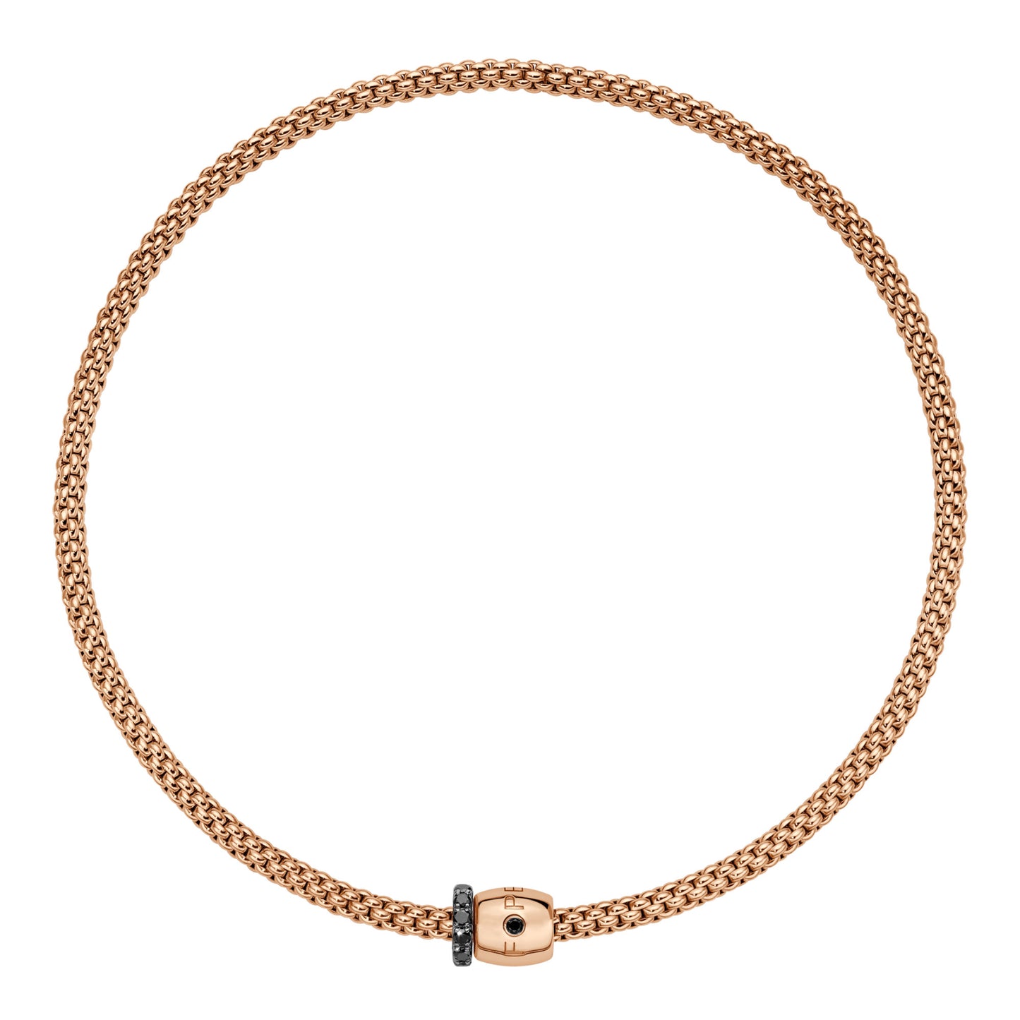 FOPE Solo Flex'it Halskette - 62606CX_PN_R_X1X_034 (034) aus Roségold mit Diamant