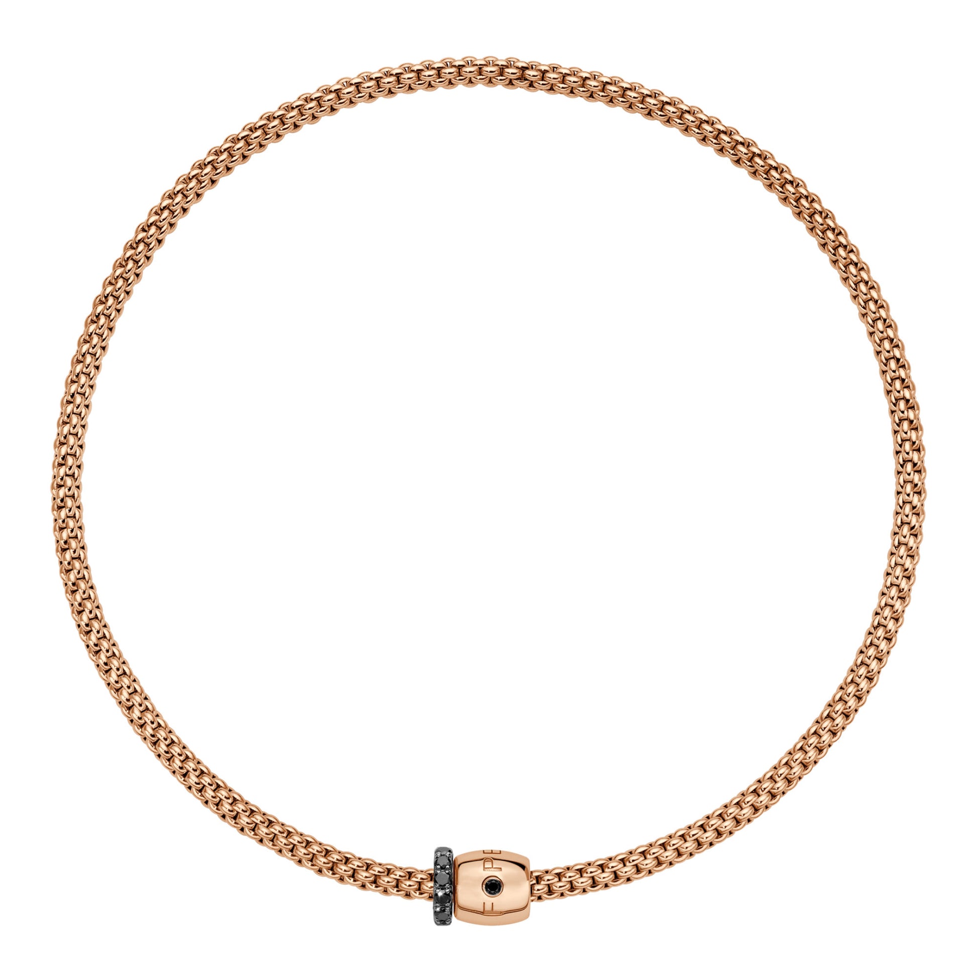 FOPE Solo Flex'it Halskette - 62606CX_PN_R_X1X_034 (034) aus Roségold mit Diamant