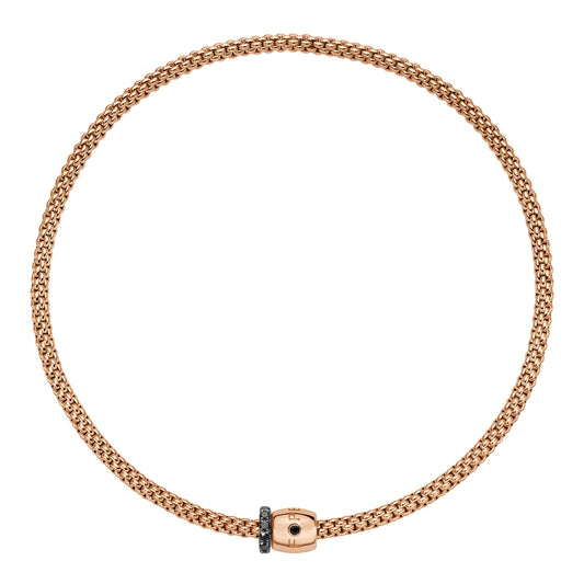 FOPE Solo Flex'it Halskette - 62606CX_PN_R_X1X_034 (034) aus Roségold mit Diamant