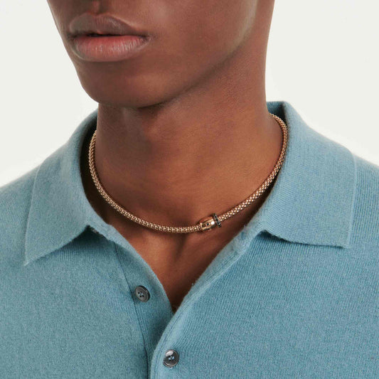 FOPE Solo Flex'it Halskette - 62606CX_PN_R_X1X_034 (034) aus Roségold mit Diamant