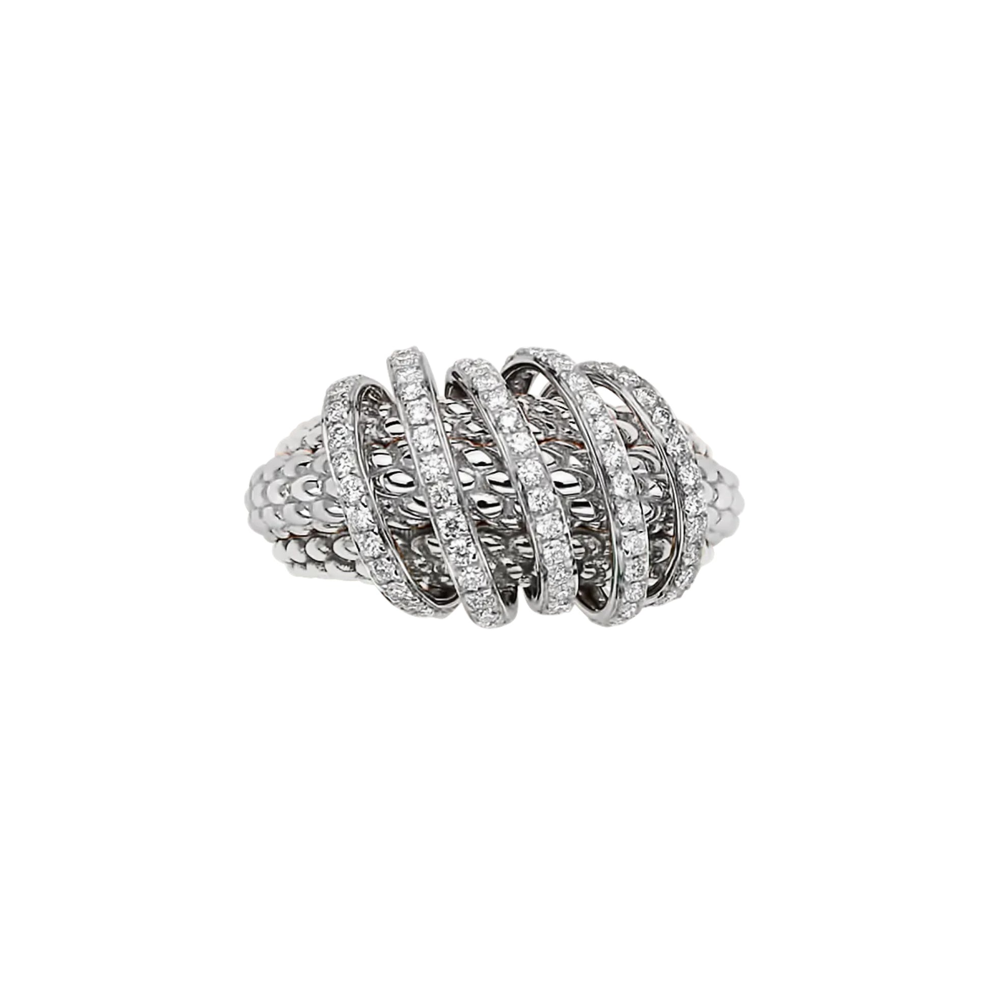 FOPE Solo Flex'it Ring - 65106AX_PB_B_XBX_140 (140) aus Weißgold mit Diamant