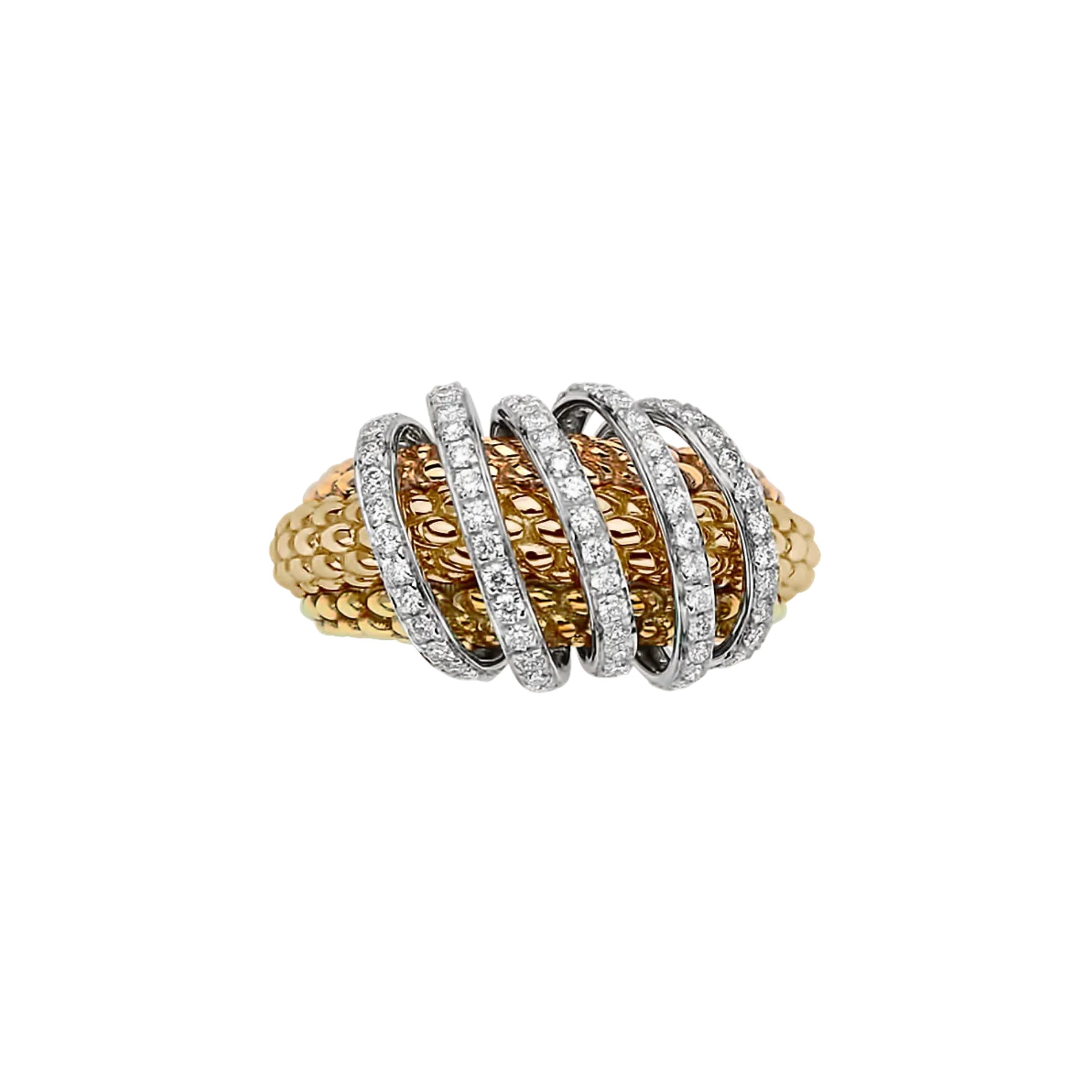FOPE Solo Flex'it Ring - 65106AX_PB_G_XBX_140 (140) aus Bicolor-Gold mit Diamant