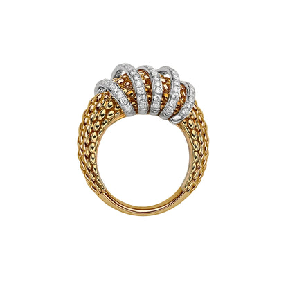 FOPE Solo Flex'it Ring - 65106AX_PB_G_XBX_140 (140) aus Bicolor-Gold mit Diamant