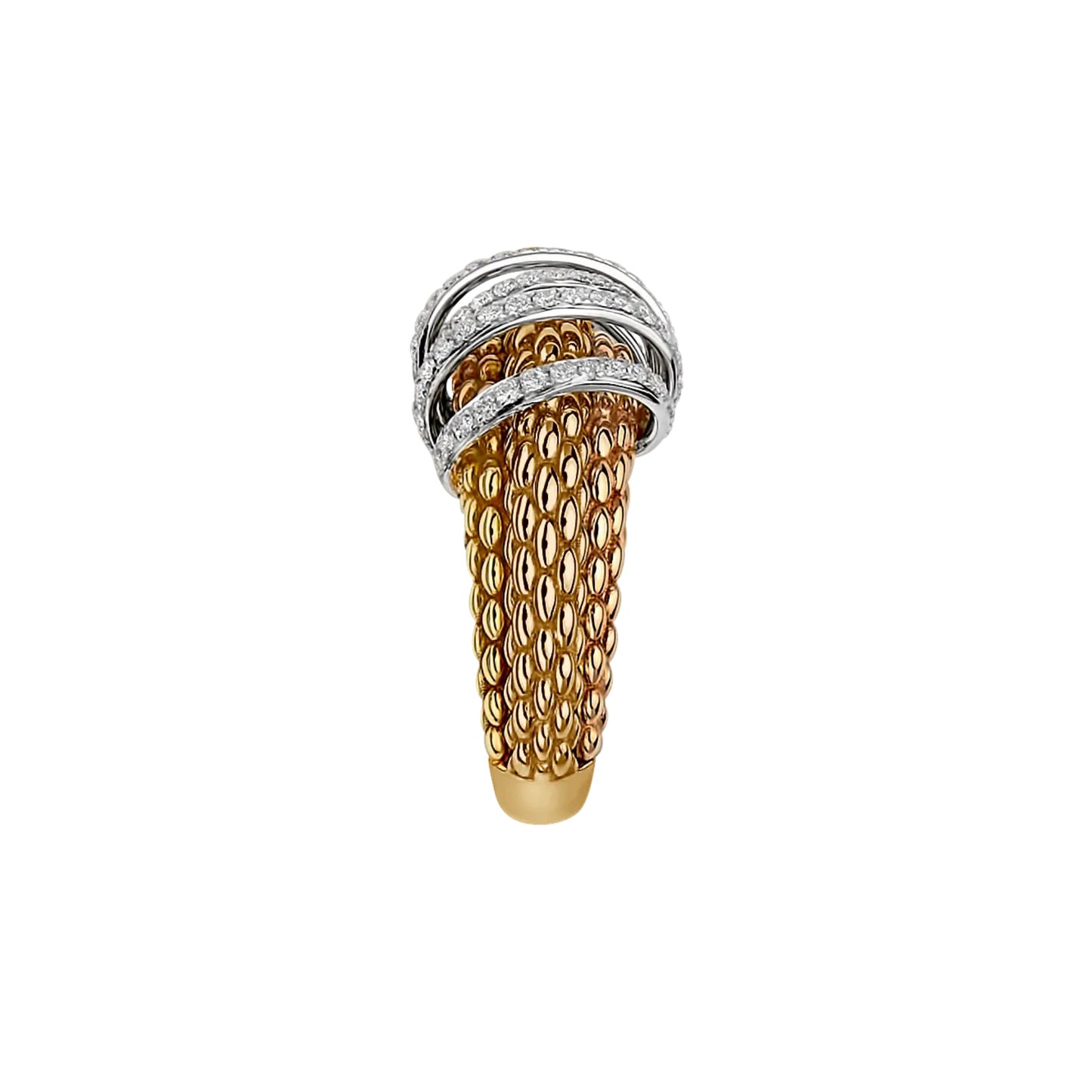 FOPE Solo Flex'it Ring - 65106AX_PB_G_XBX_140 (140) aus Bicolor-Gold mit Diamant
