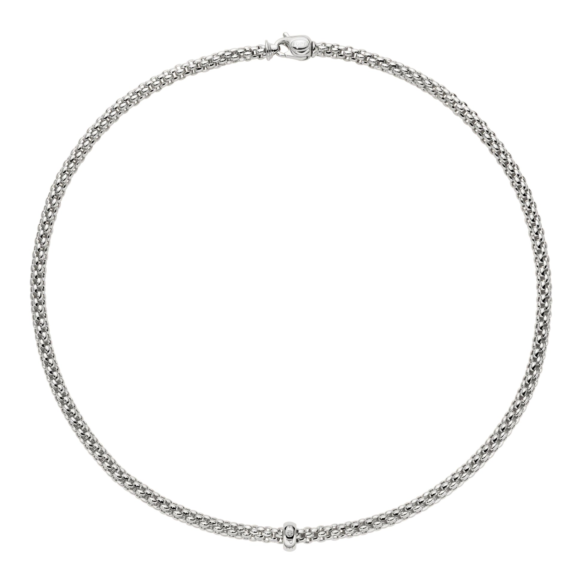 FOPE Solo Halskette - 62306CX_BB_B_XBX_043 (043) aus Weißgold mit Diamant