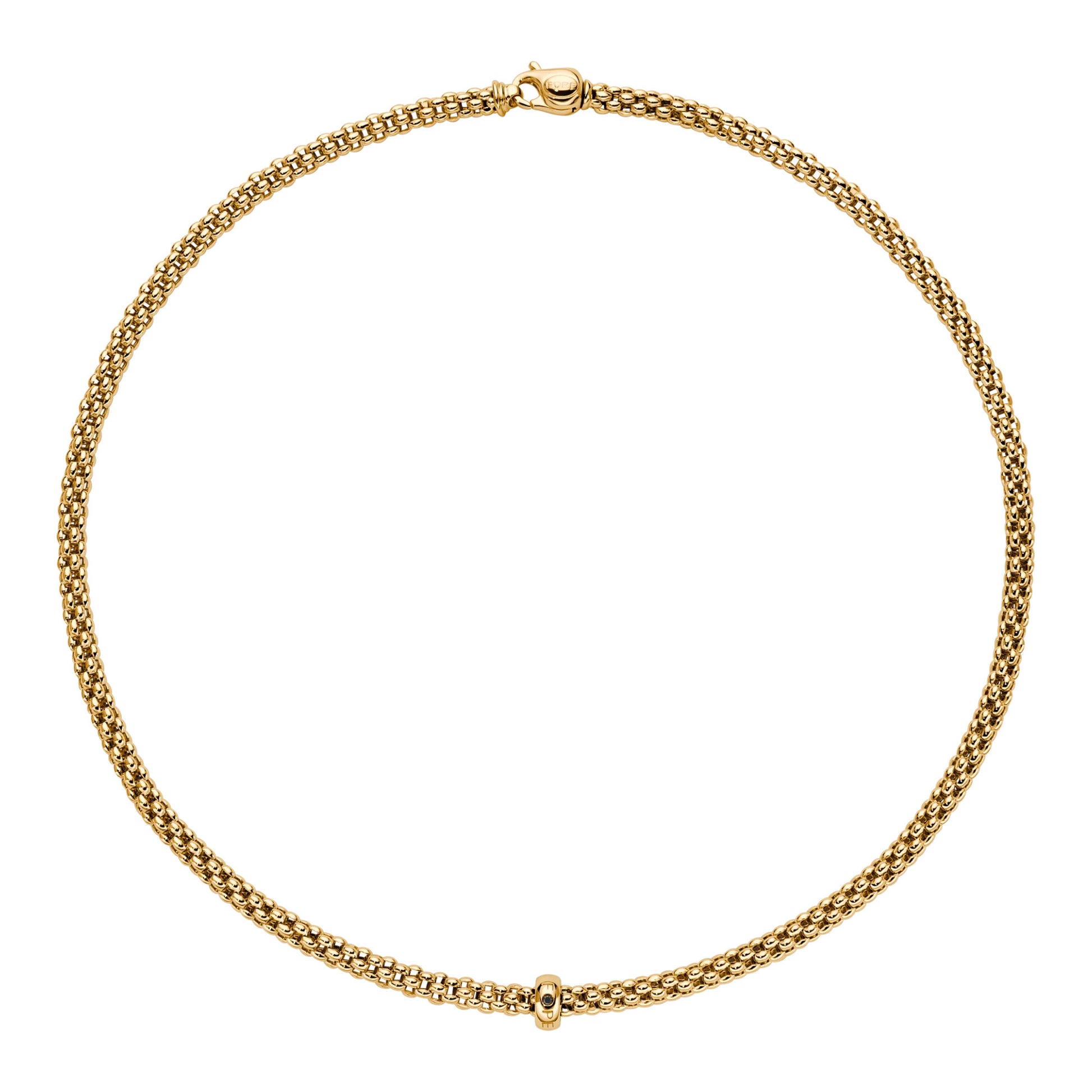 FOPE Solo Halskette - 62306CX_BN_G_XGX_043 (043) aus Gelbgold mit Diamant