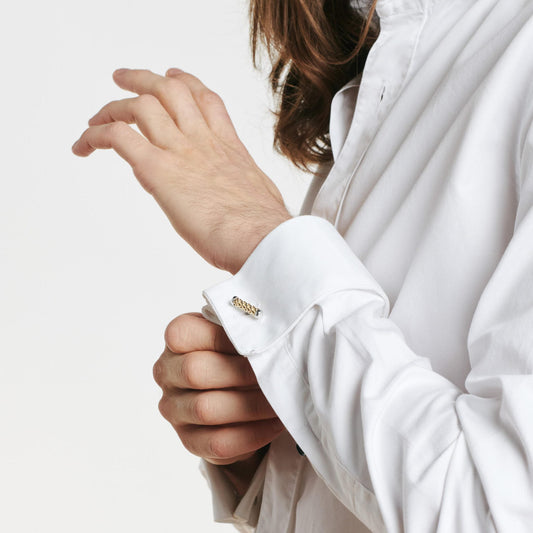 FOPE Solo Manschettenknöpfe - 00106GX_XX_G_XBX_000 (000) aus Bicolor-Gold