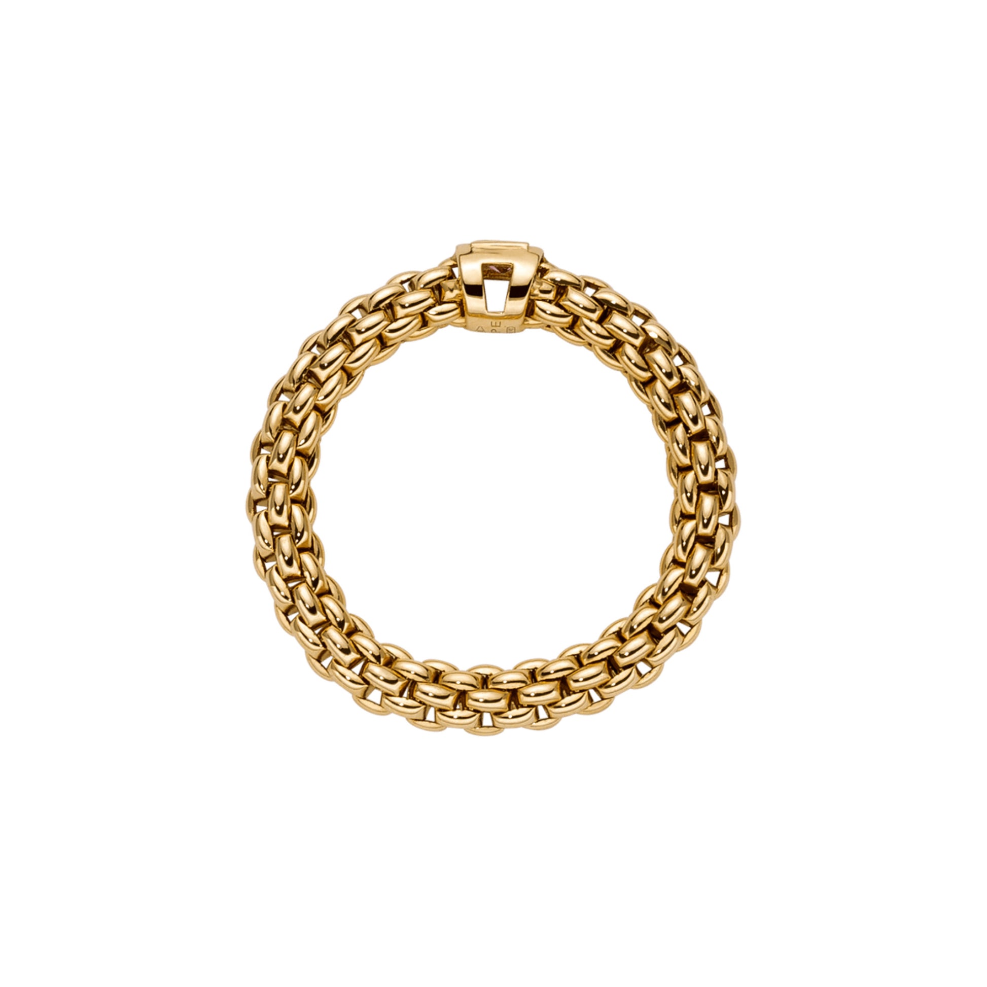 FOPE Souls Flex'it Ring - 09E08AX_B3_G_XGX_0XS (0XS) aus Gelbgold mit Saphir