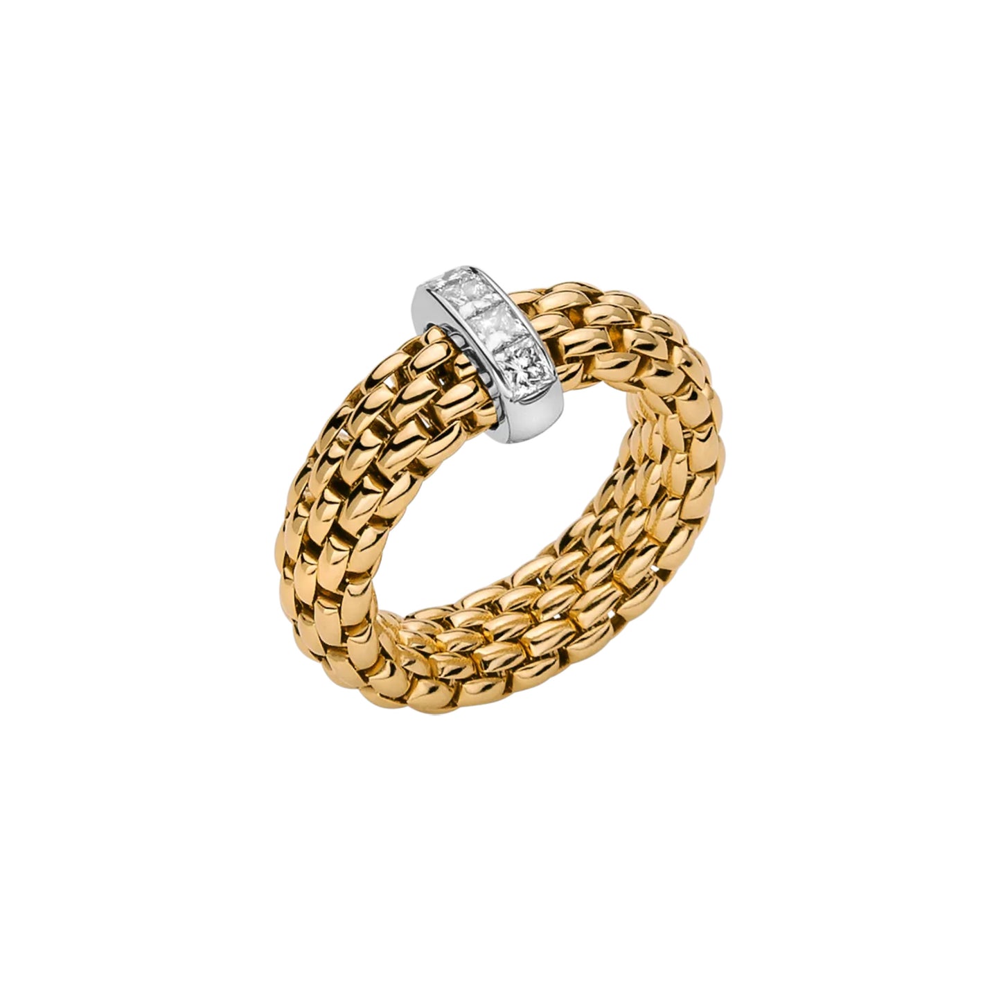 FOPE Vendôme Flex'it Ring - 58402AX_BB_G_XBX_00S (00S) aus Bicolor-Gold mit Diamant