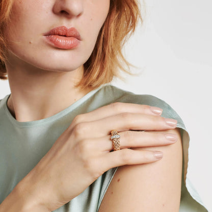FOPE Vendôme Flex'it Ring - 58402AX_BB_R_XBX_00L (00L) aus Bicolor-Gold mit Diamant