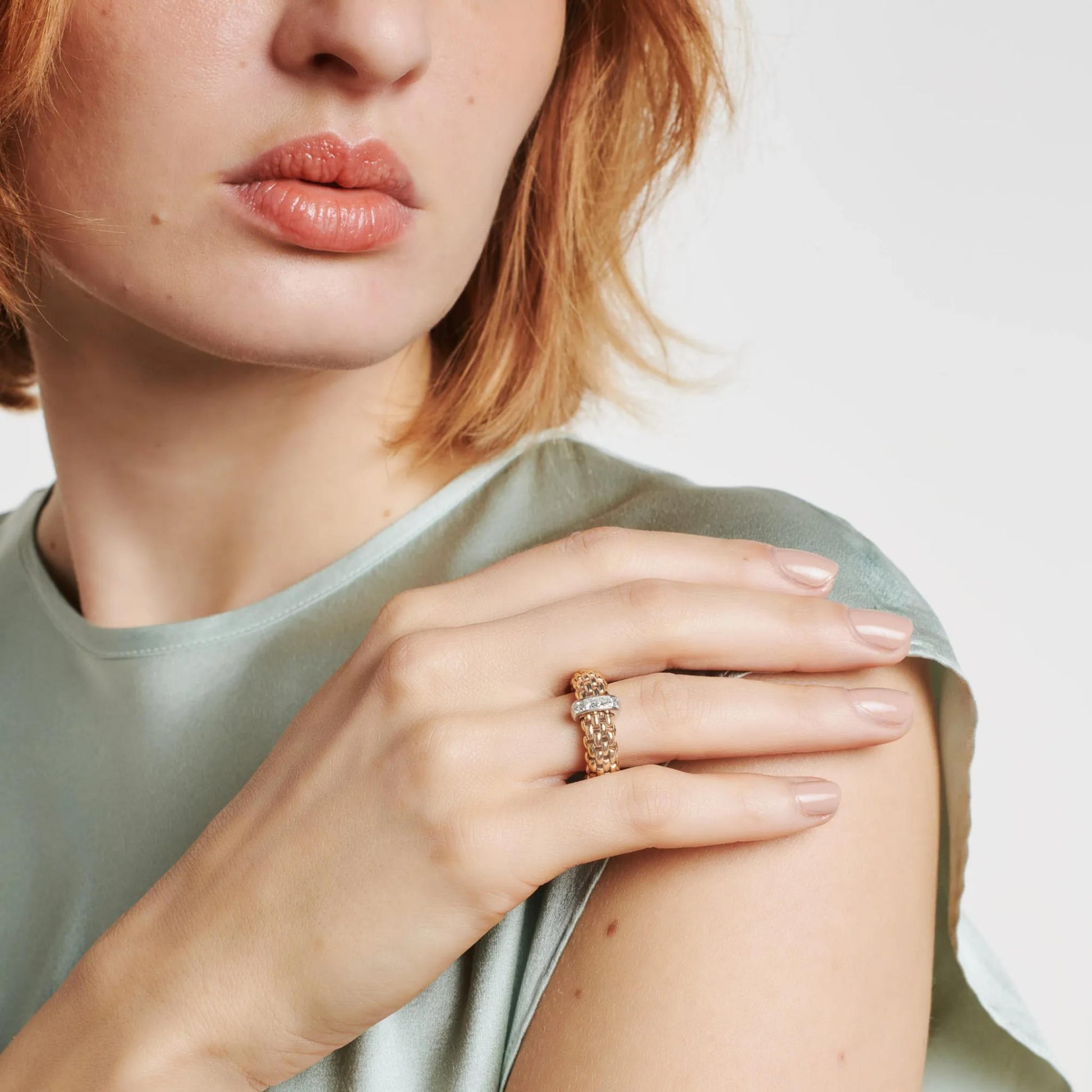 FOPE Vendôme Flex'it Ring - 58402AX_BB_R_XBX_00S (00S) aus Bicolor-Gold mit Diamant