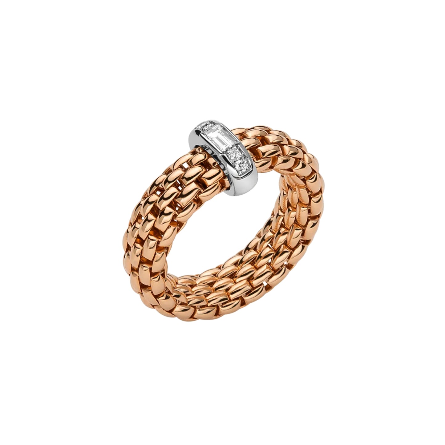 Vendôme Flex'it Ring mit Diamanten, Bicolor-Gold • Diamant von FOPE (58302AX_BB_R_XBX_00S)