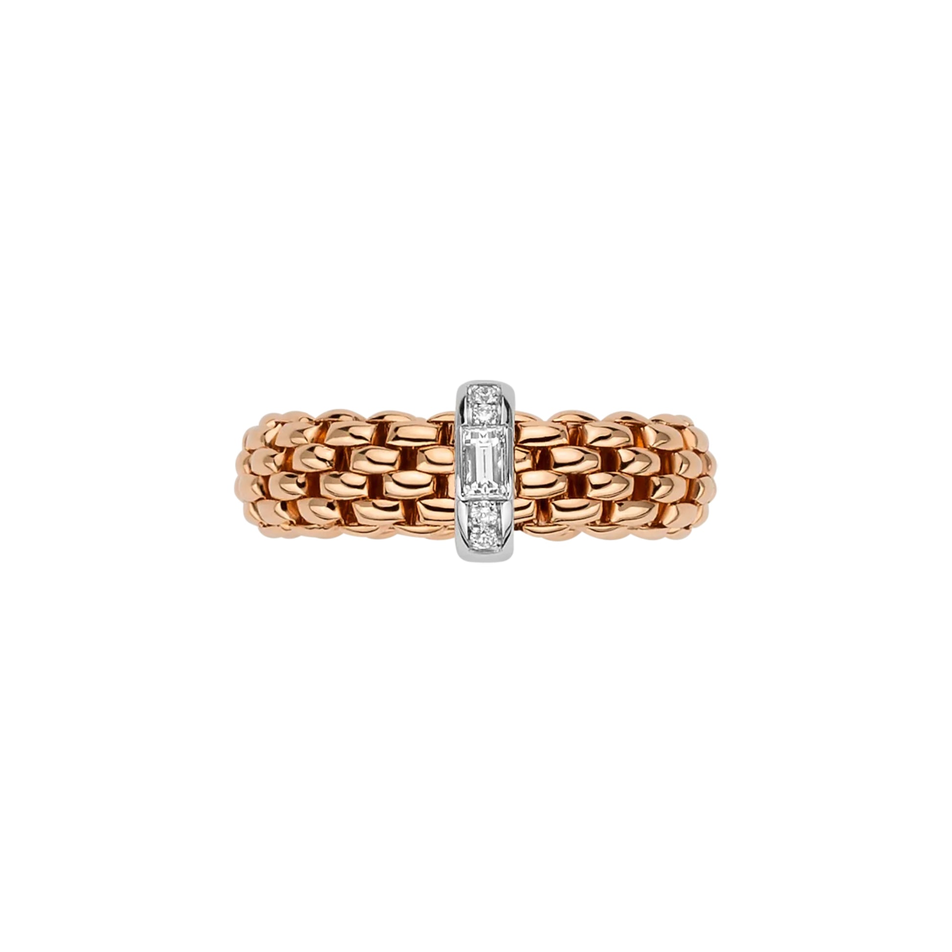 Vendôme Flex'it Ring mit Diamanten, Bicolor-Gold • Diamant von FOPE (58302AX_BB_R_XBX_00S)