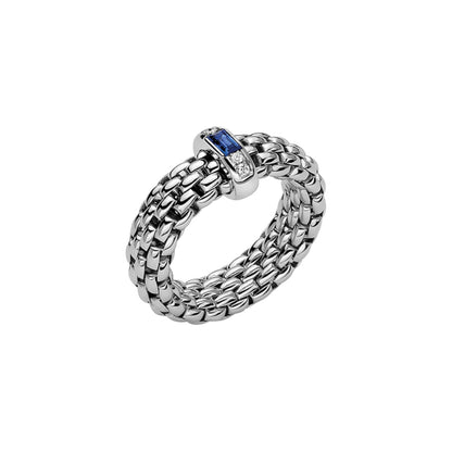 FOPE Vendôme Flex'it Ring mit Saphir - 58302AX_B2_B_XBX_00S (00S) aus Weißgold mit Diamant und Saphir