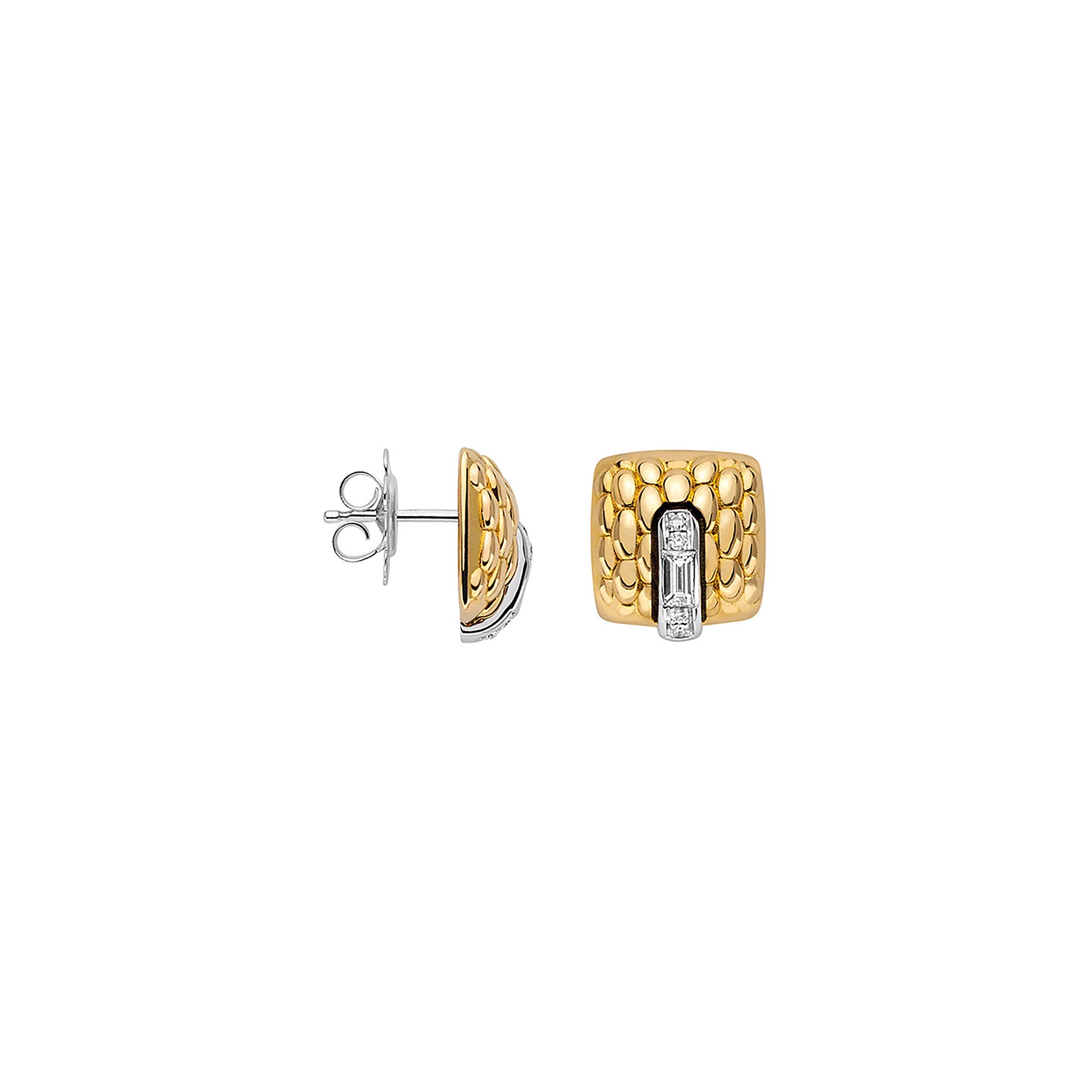 Vendôme Gold Ohrstecker, Bicolor-Gold • Diamant von FOPE (58302OX_BB_G_XXX_000)