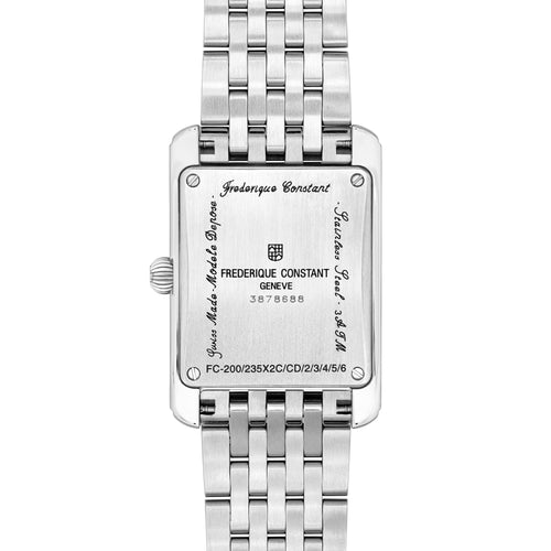 Frederique Constant Carree Small Seconds (FC-235S2C6B) aus Silber
