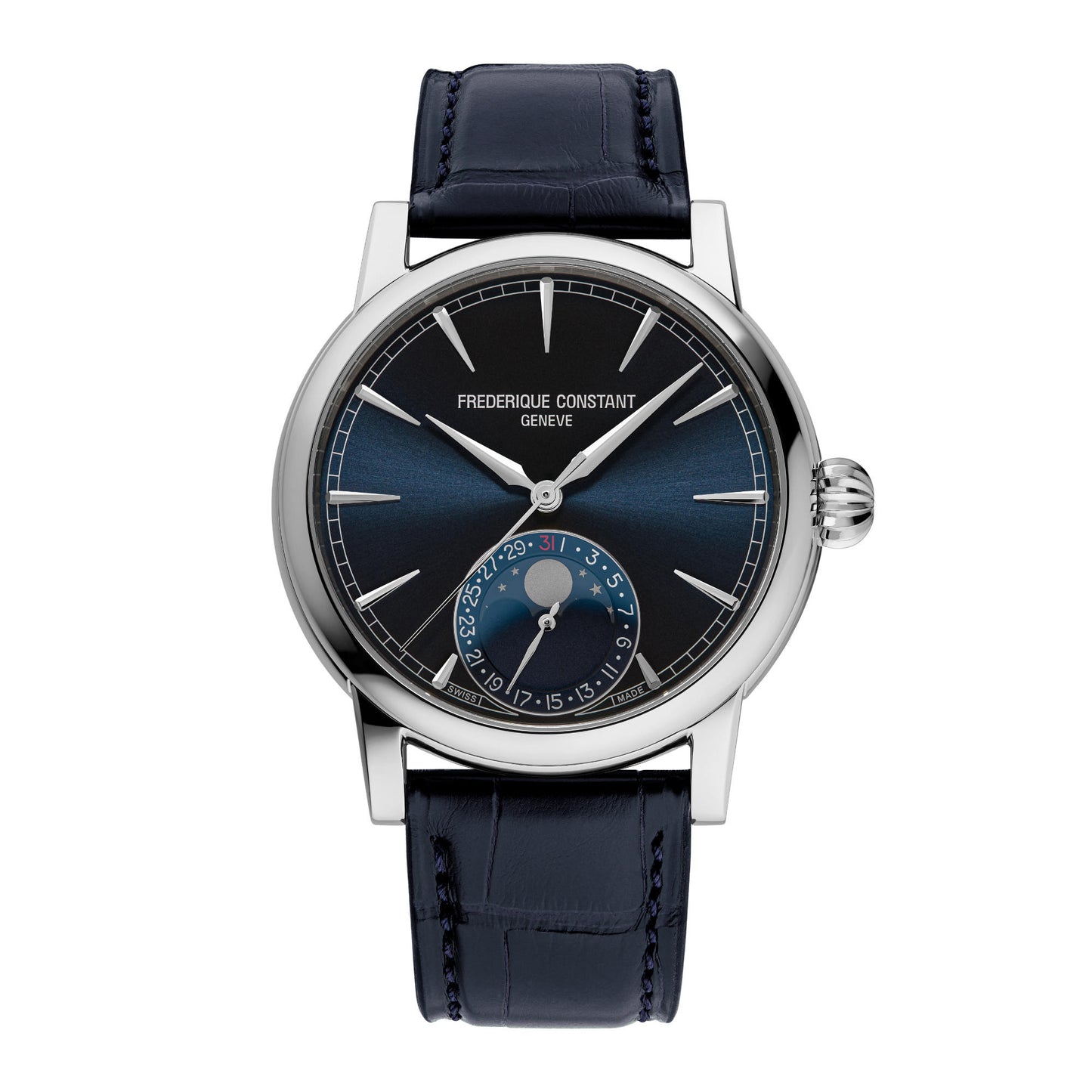 Classic Moonphase Date, Edelstahl von Frederique Constant (FC-716N3H6)