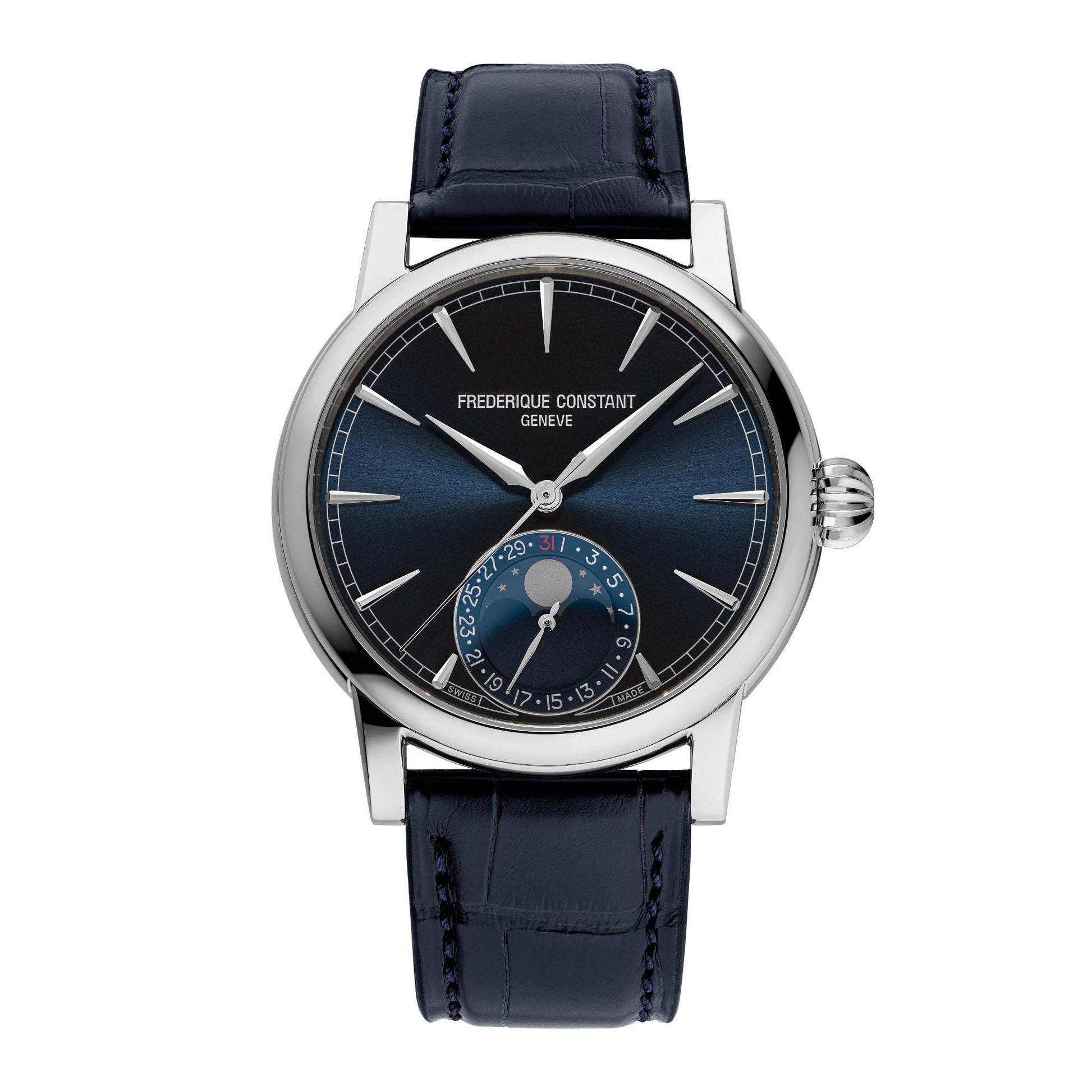 Classic Moonphase Date, Edelstahl von Frederique Constant (FC-716N3H6)