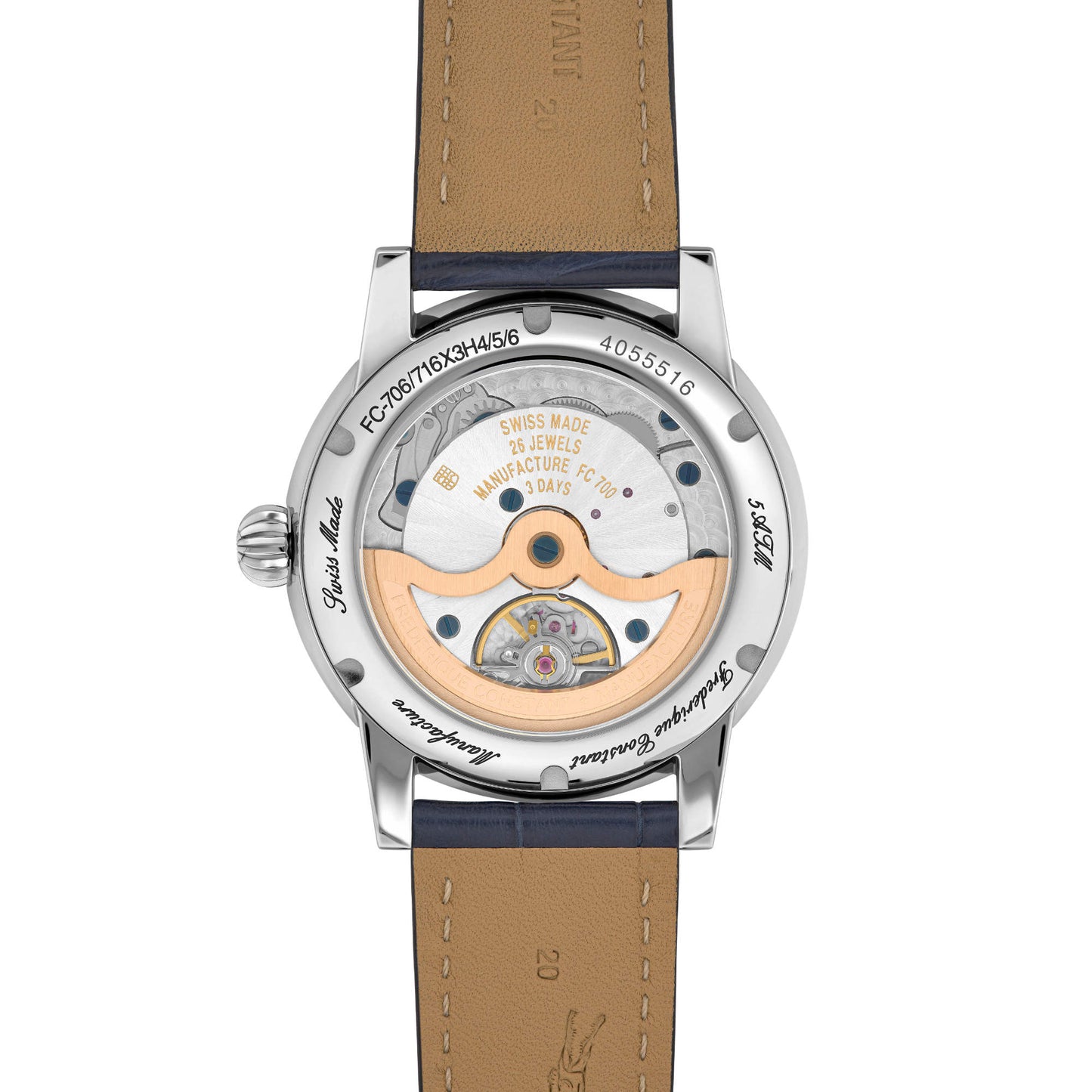 Classic Moonphase Date, Edelstahl von Frederique Constant (FC-716N3H6)